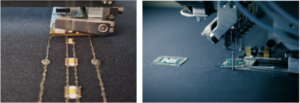 ZSK Functional Sequin Device (left) and ZSK PCB Placement Device (right)