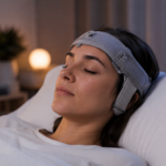 EEG headband with textile electrodes for sleep studies and neurological monitoring