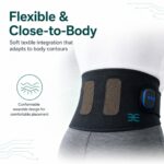 Microcurrent back belt with flexible, close-to-body textile electrode integration